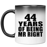 44th Anniversary 44 Years Of Being Mr Right - 11 Oz Color Changing Mug