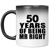 50th Anniversary 50 Years Of Being Mr Right - 11 Oz Color Changing Mug
