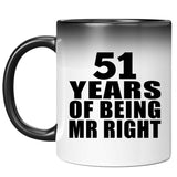 51st Anniversary 51 Years Of Being Mr Right - 11 Oz Color Changing Mug