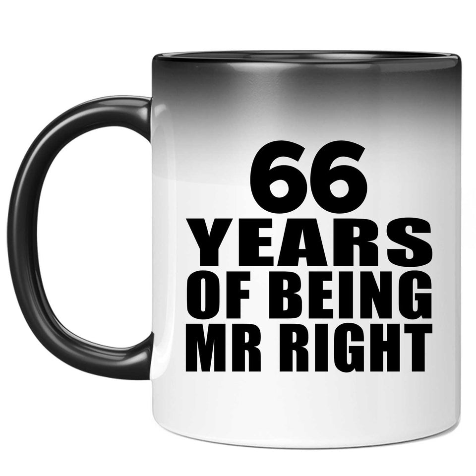66th Anniversary 66 Years Of Being Mr Right - 11 Oz Color Changing Mug