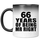 66th Anniversary 66 Years Of Being Mr Right - 11 Oz Color Changing Mug
