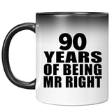90th Anniversary 90 Years Of Being Mr Right - 11 Oz Color Changing Mug