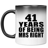 41st Anniversary 41 Years Of Being Mrs Right - 11 Oz Color Changing Mug