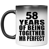 58th Anniversary 58 Years Of Being Mr Perfect - 11 Oz Color Changing Mug