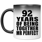 92nd Anniversary 92 Years Of Being Mr Perfect - 11 Oz Color Changing Mug
