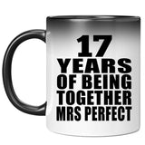 17th Anniversary 17 Years Of Being Mrs Perfect - 11 Oz Color Changing Mug