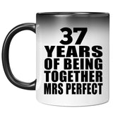 37th Anniversary 37 Years Of Being Mrs Perfect - 11 Oz Color Changing Mug