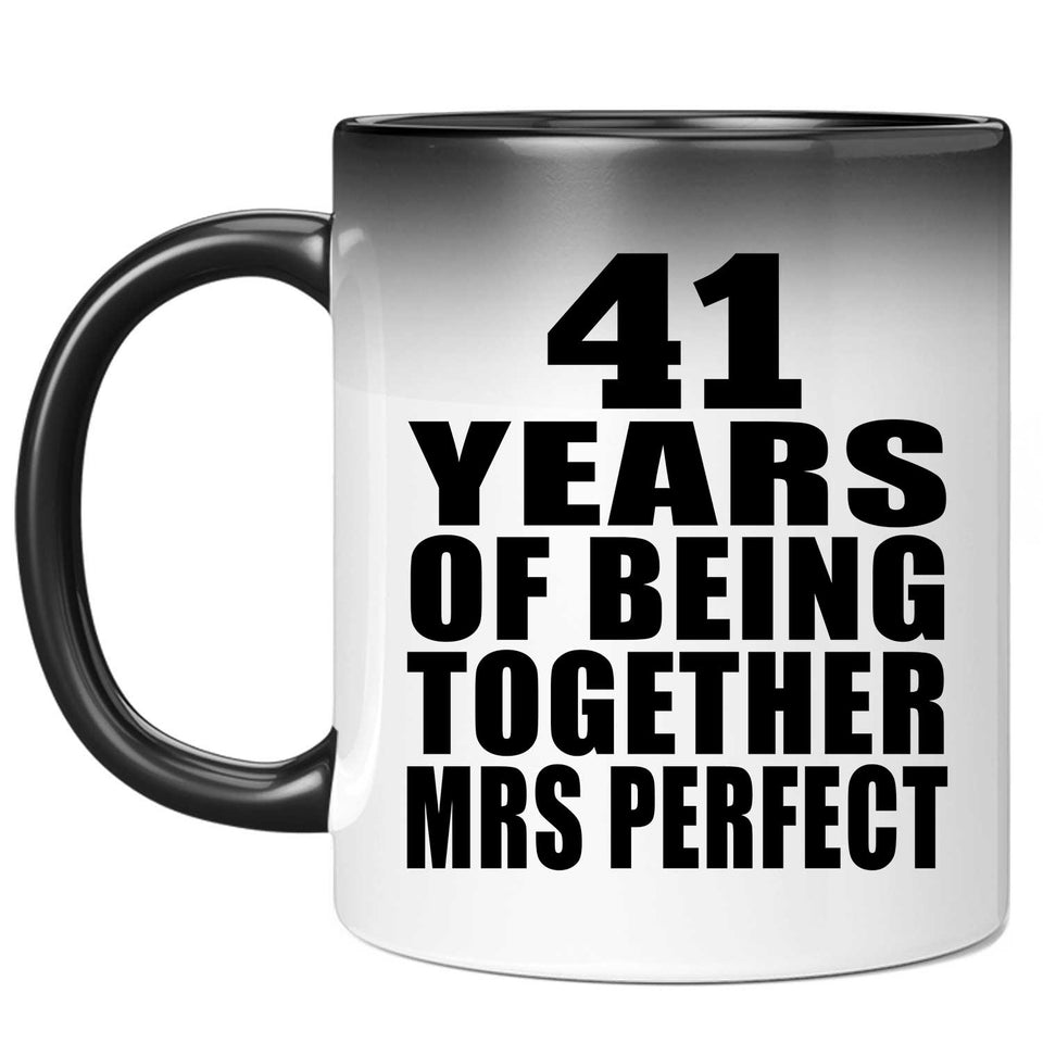 41st Anniversary 41 Years Of Being Mrs Perfect - 11 Oz Color Changing Mug