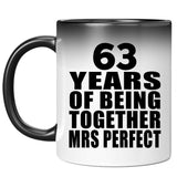 63rd Anniversary 63 Years Of Being Mrs Perfect - 11 Oz Color Changing Mug