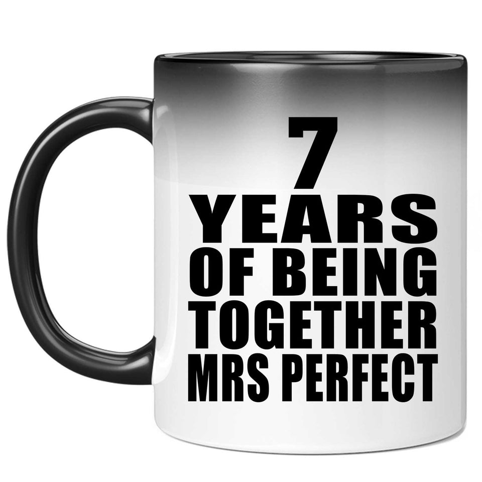 7th Anniversary 7 Years Of Being Mrs Perfect - 11 Oz Color Changing Mug