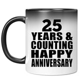 Happy 25th Anniversary 25 Years & Counting - 11 Oz Color Changing Mug