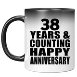 Happy 38th Anniversary 38 Years & Counting - 11 Oz Color Changing Mug