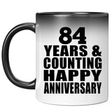 Happy 84th Anniversary 84 Years & Counting - 11 Oz Color Changing Mug