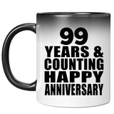 Happy 99th Anniversary 99 Years & Counting - 11 Oz Color Changing Mug