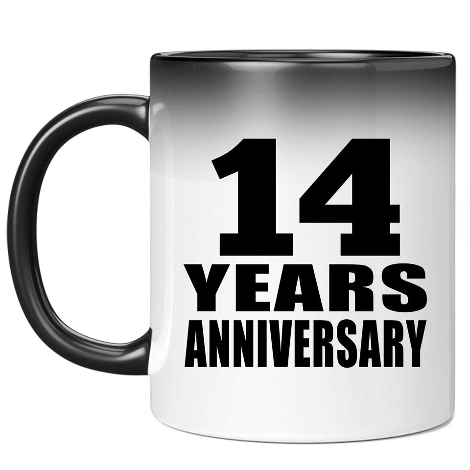 14th Anniversary 14 Years - 11 Oz Color Changing Mug