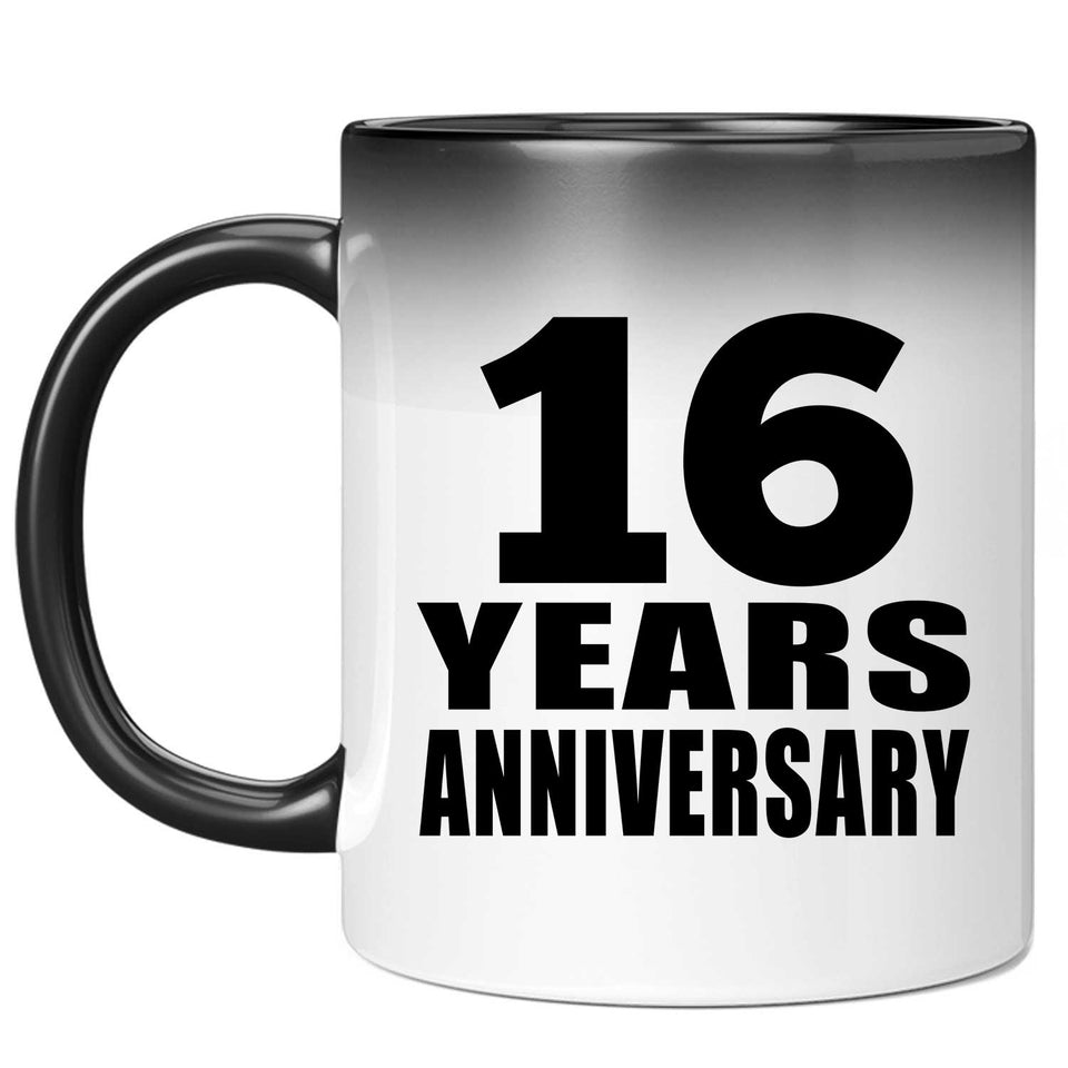 16th Anniversary 16 Years - 11 Oz Color Changing Mug