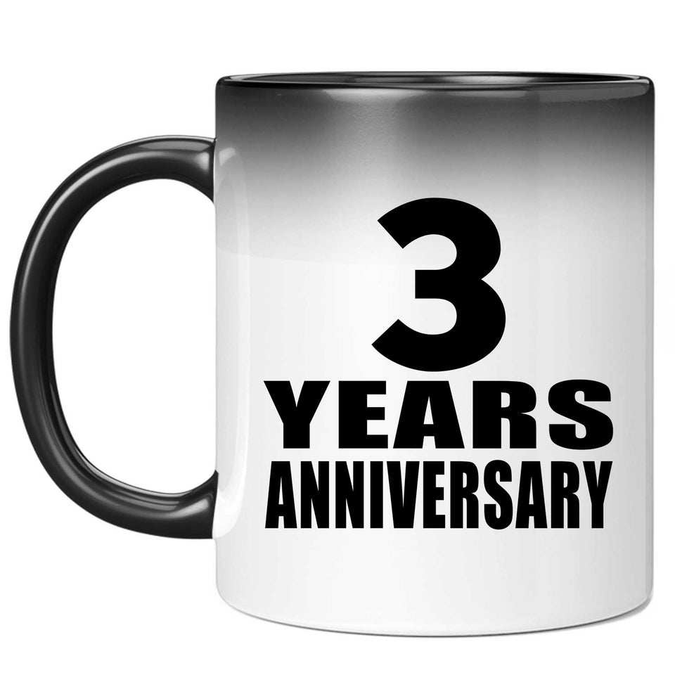 3rd Anniversary 3 Years - 11 Oz Color Changing Mug