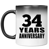 34th Anniversary 34 Years - 11 Oz Color Changing Mug