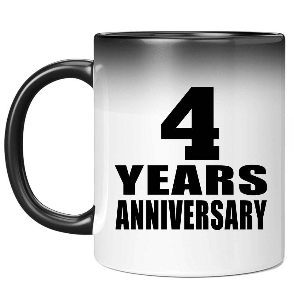 4th Anniversary 4 Years - 11 Oz Color Changing Mug