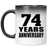 74th Anniversary 74 Years - 11 Oz Color Changing Mug