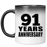 91st Anniversary 91 Years - 11 Oz Color Changing Mug