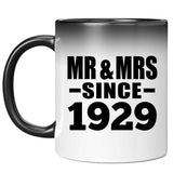 95th Anniversary Mr & Mrs Since 1929 - 11 Oz Color Changing Mug