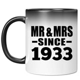 91st Anniversary Mr & Mrs Since 1933 - 11 Oz Color Changing Mug
