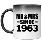61st Anniversary Mr & Mrs Since 1963 - 11 Oz Color Changing Mug