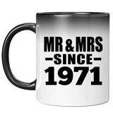 53rd Anniversary Mr & Mrs Since 1971 - 11 Oz Color Changing Mug