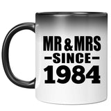 40th Anniversary Mr & Mrs Since 1984 - 11 Oz Color Changing Mug