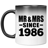 38th Anniversary Mr & Mrs Since 1986 - 11 Oz Color Changing Mug