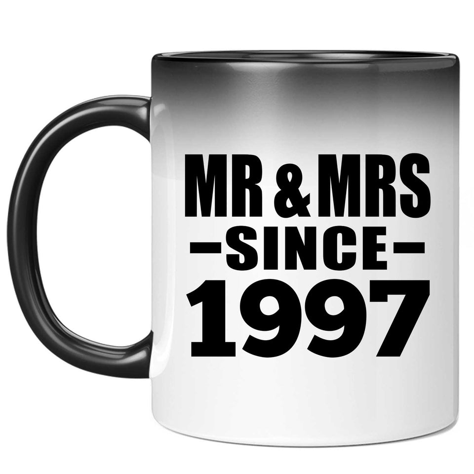 27th Anniversary Mr & Mrs Since 1997 - 11 Oz Color Changing Mug