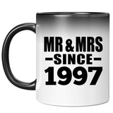 27th Anniversary Mr & Mrs Since 1997 - 11 Oz Color Changing Mug