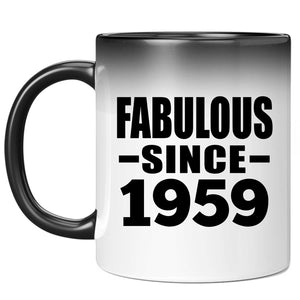 65th Birthday Fabulous Since 1959 - 11 Oz Color Changing Mug