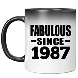 37th Birthday Fabulous Since 1987 - 11 Oz Color Changing Mug