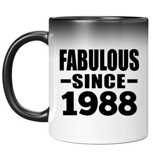 36th Birthday Fabulous Since 1988 - 11 Oz Color Changing Mug