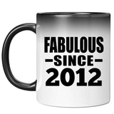 12th Birthday Fabulous Since 2012 - 11 Oz Color Changing Mug