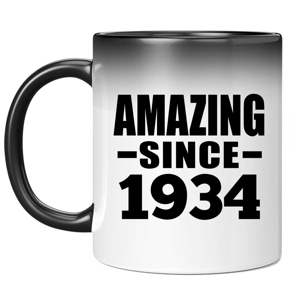 90th Birthday Amazing Since 1934 - 11 Oz Color Changing Mug