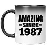 37th Birthday Amazing Since 1987 - 11 Oz Color Changing Mug