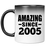 19th Birthday Amazing Since 2005 - 11 Oz Color Changing Mug
