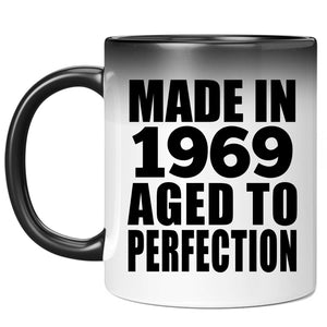 55th Birthday Made In 1969 Aged to Perfection - 11 Oz Color Changing Mug