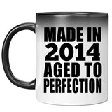 10th Birthday Made In 2014 Aged to Perfection - 11 Oz Color Changing Mug