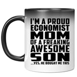 Proud Economist Mom Of Awesome Son - 11 Oz Color Changing Mug