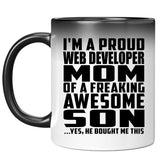 Proud Web Developer Mom Of Awesome Son - 11 Oz Color Changing Mug