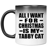 All I Want For Christmas Is My Tabby Cat - 11 Oz Color Changing Mug