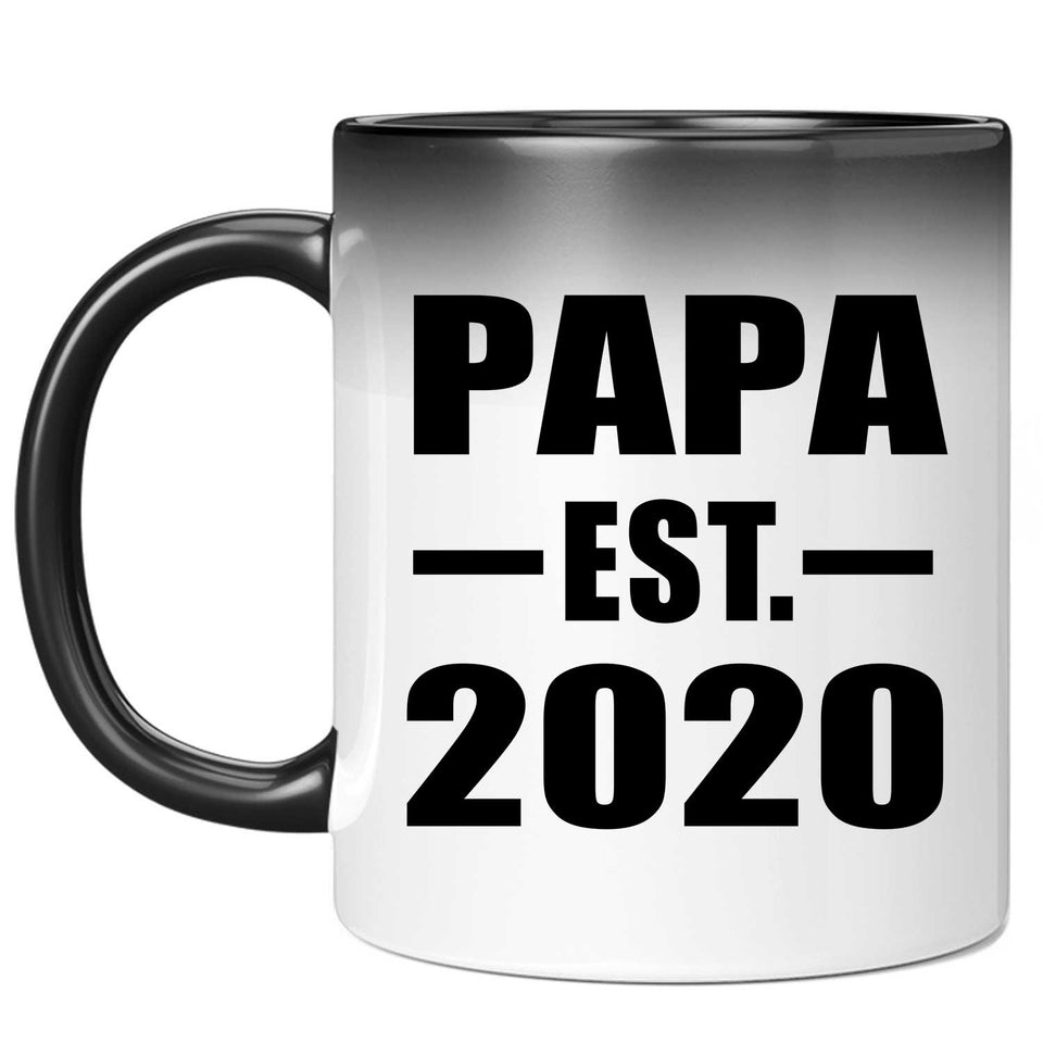 Papa Established EST. 2020 - 11oz Color Changing Mug
