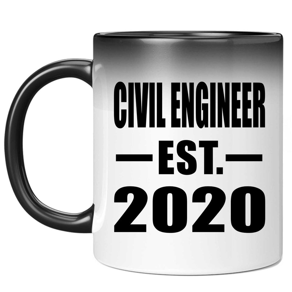 Civil Engineer Established EST. 2020 - 11oz Color Changing Mug