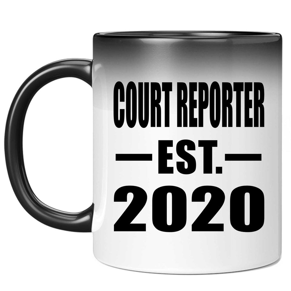 Court Reporter Established EST. 2020 - 11oz Color Changing Mug