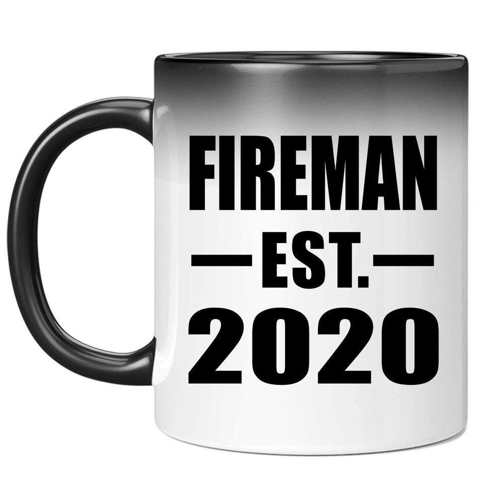 Fireman Established EST. 2020 - 11oz Color Changing Mug