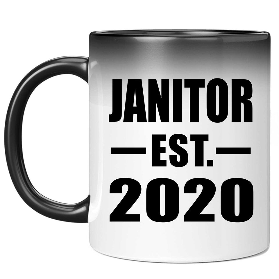 Janitor Established EST. 2020 - 11oz Color Changing Mug